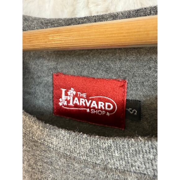 The Harvard Shop Collegiate Gray / Crimson Stripe Long Sleeve Women’s Top Small - Picture 2 of 10